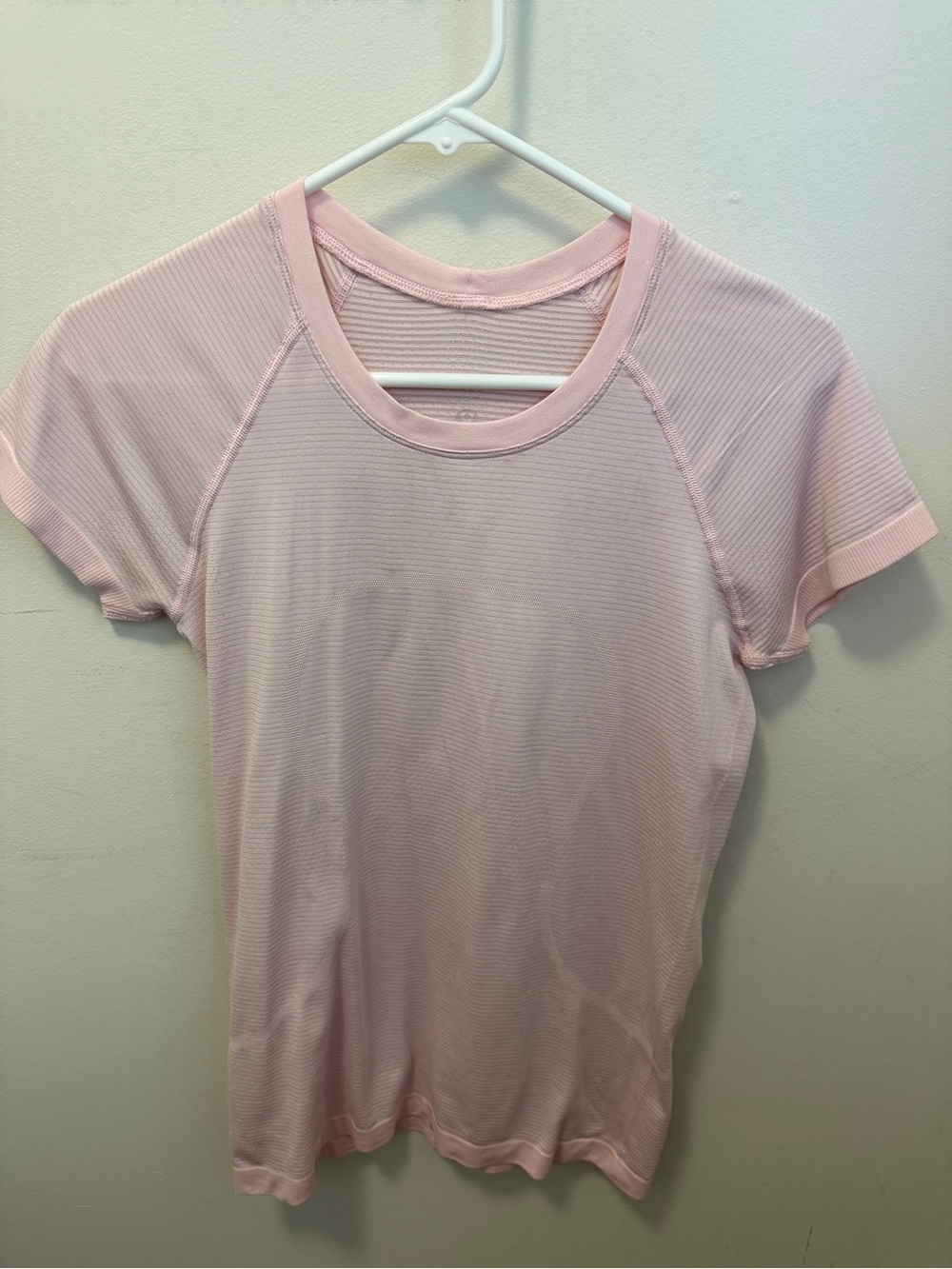 lululemon athletica Short Sleeve Ribbed Crew Top - Light Pink